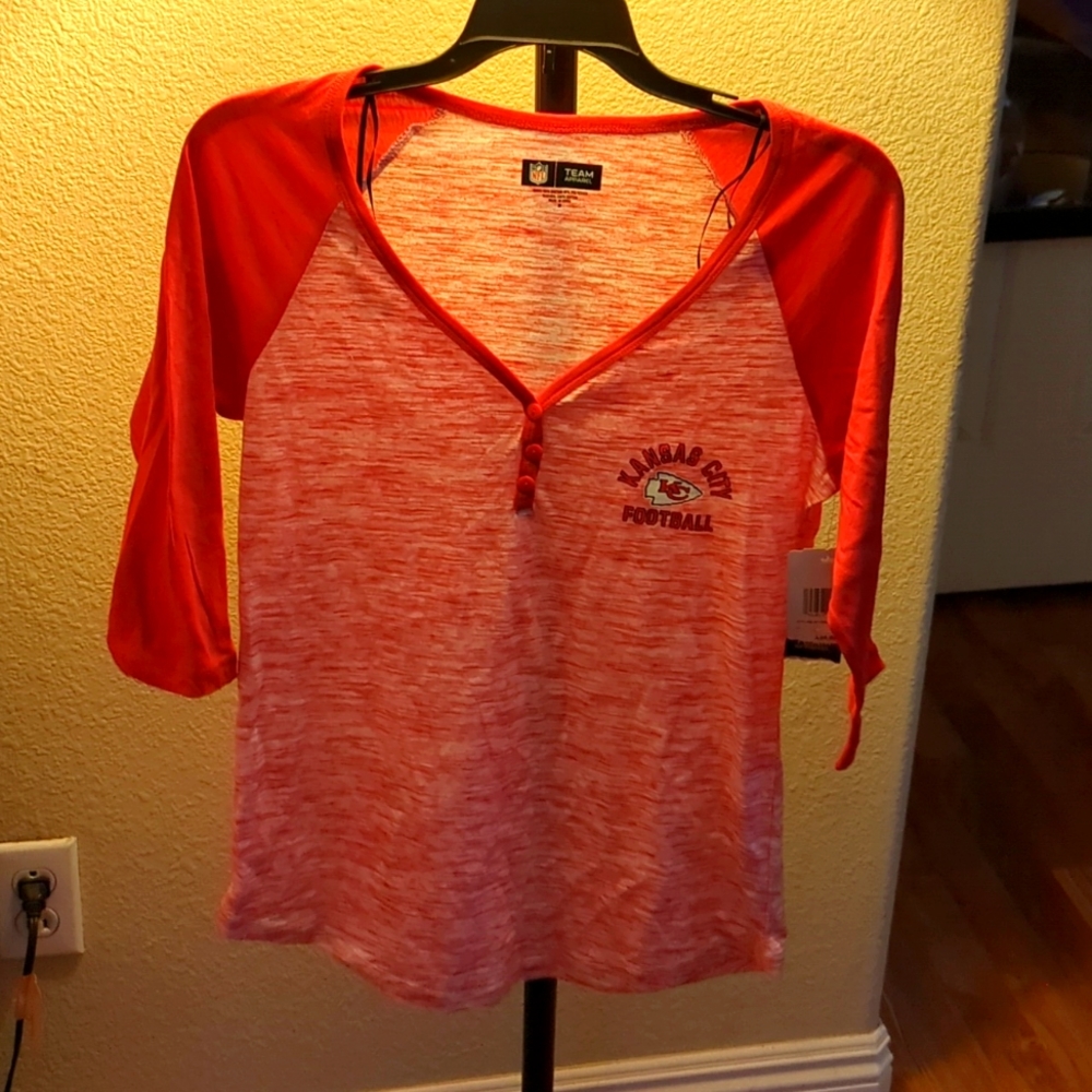 NFL Women's Kansas City Chiefs 3/4 Sleeve T-shirt